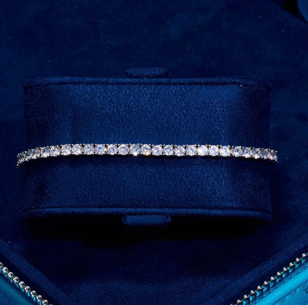 3MM Moissanite Tennis Bracelet